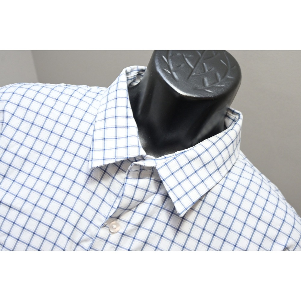 Bonobos Perfomrance Dress Shirt Mens XXL Nylon Stretch Plaid Slim Fit Excellent